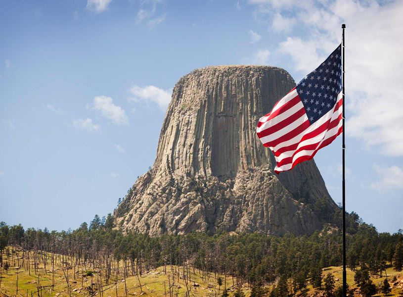 National Monument, Devil's Tower, Wyoming, USA