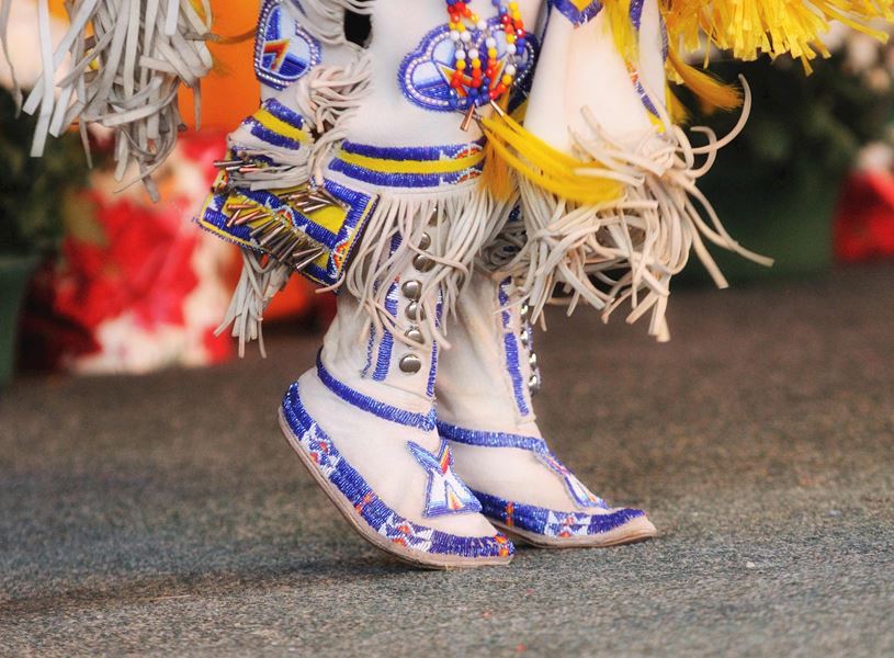 Native American Moccasins in Rapid City, South Dakota, USA
