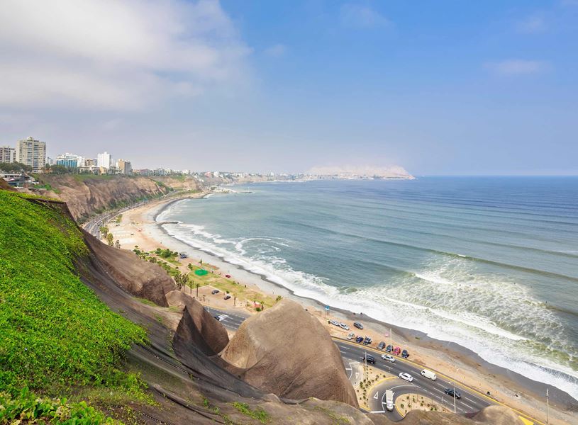 Beach in Lima, Peru