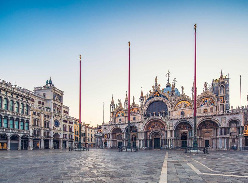 St. Mark’s Basilica in Venice viewed from Piazza San Marco