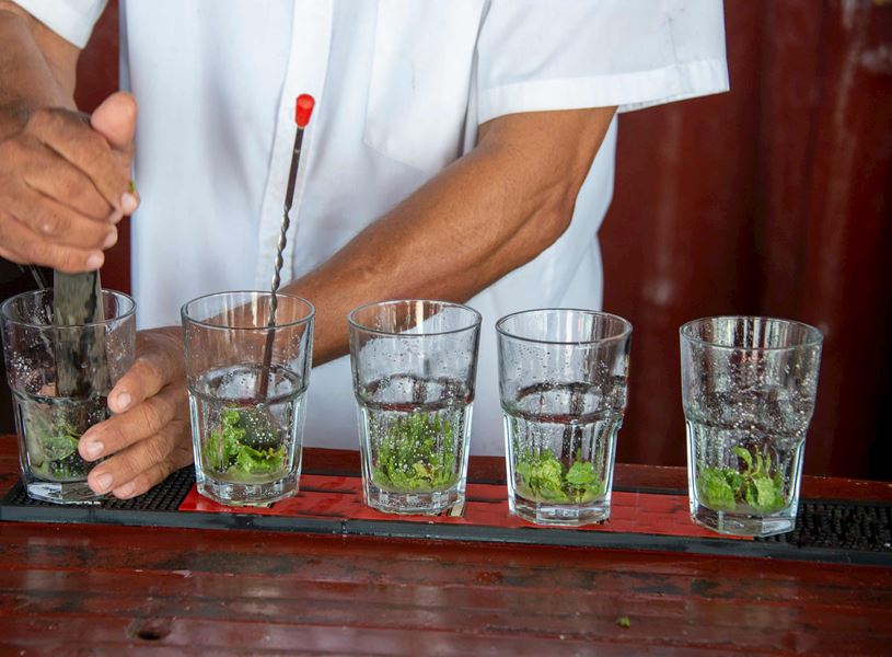 Watch how to make Caipirinha in Palace Churrascaria, Rio de Janeiro, Brazil
