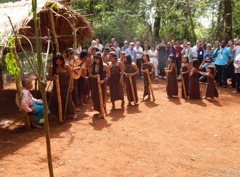Visit of the Guarani Community, Iguassu National Park, Argentina