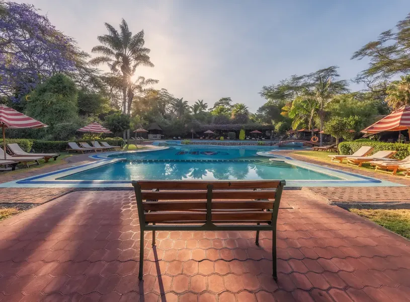 Pool Bench Exterior Sopa Lodge Lake Naivasha