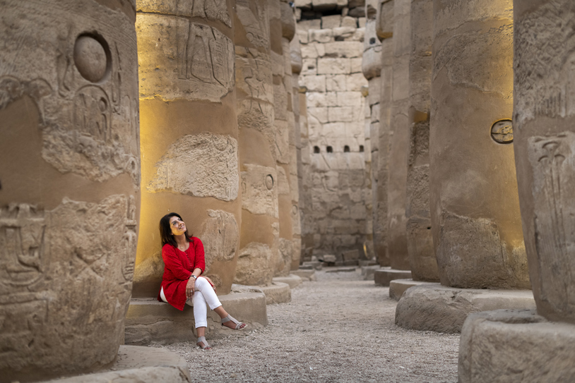 Egypt Luxor Karnak Temple Woman Solo Female Traveler