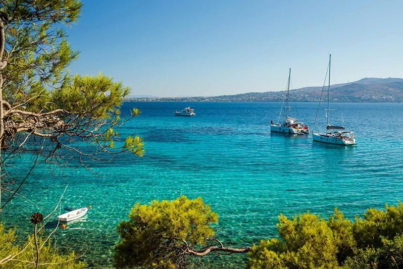 Yacht Ocean Moni Beach Greece